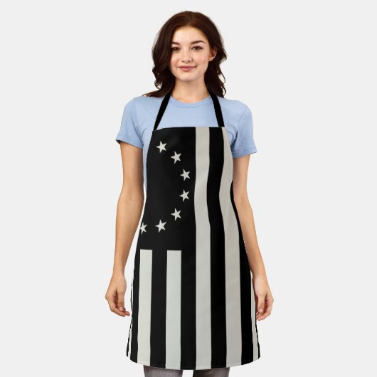 Manga, Betsy Ross Vlag of Circle Amerikaanse Vlag Schort (Gedragen)