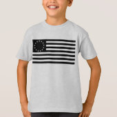 Manga, Betsy Ross Vlag of Circle Amerikaanse Vlag T-shirt (Voorkant)