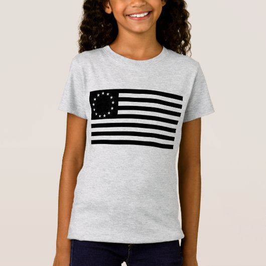 Manga, Betsy Ross Vlag of Circle Amerikaanse Vlag T-shirt (Voorkant)