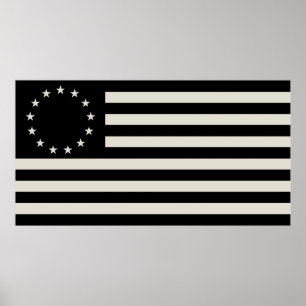 Manga, Betsy Ross-vlag of Cirkel Amerikaanse vlag Poster