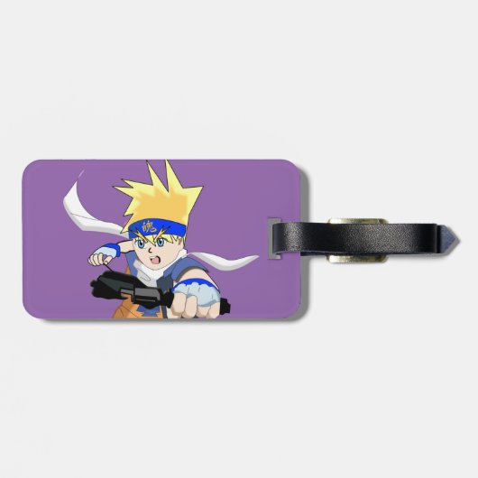 Manga Boy Bagagelabel, Bagagelabel (Achterkant horizontaal)