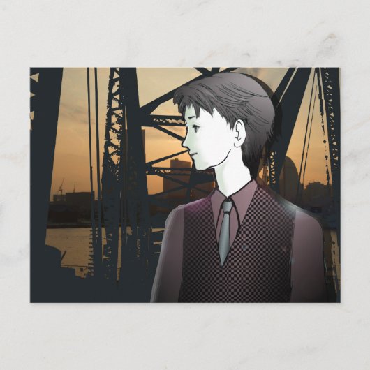 MANGA boy YOKOHAMA Briefkaart (Voorkant)