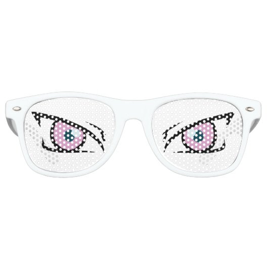 Manga boze ogen retro zonnebril (Voorkant)