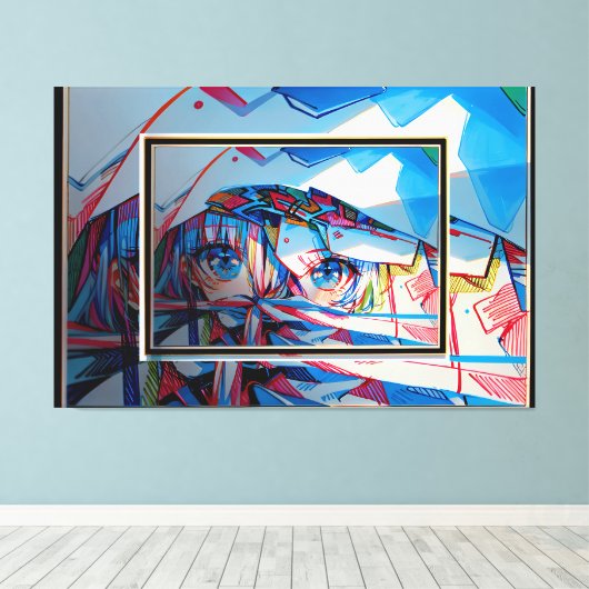 Manga Canvas Afdruk (Insitu (Houten vloer))