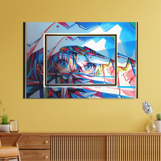 Manga Canvas Afdruk (Insitu (Woonkamer))