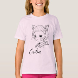 Manga Catgirl T-shirt