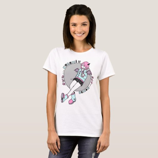 Manga demon t-shirt (Voorkant volledig)