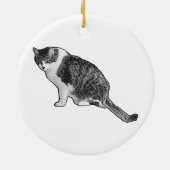 Manga Dot Cat Ornament Brightens Festive Decor (Achterkant)