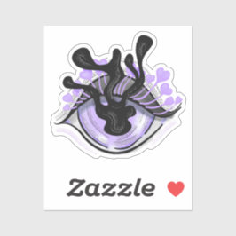 Manga Eye Gothic Creepy Rare Paarse Horror Anime Sticker