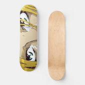 Manga Eyes Schaats Board Persoonlijk Skateboard (Voorkant)
