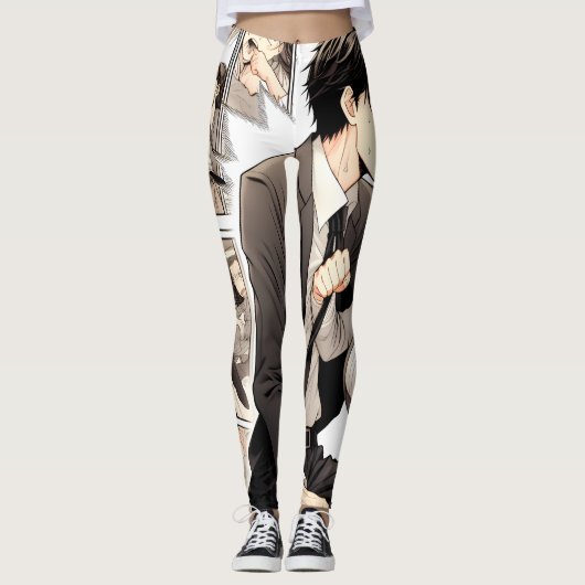 Manga geïnspireerde Leggings (Voorkant)