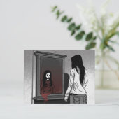 Manga Girl Card Briefkaart (Staand voorkant)