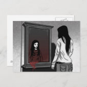 Manga Girl Card Briefkaart (Voorkant / Achterkant)