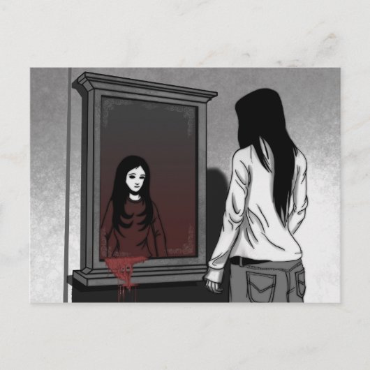 Manga Girl Card Briefkaart (Voorkant)