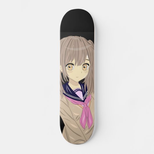 Manga girl skateboard (Voorkant)