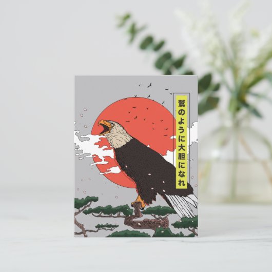 Manga Golden Eagle Briefkaart (Staand voorkant)