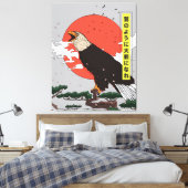 Manga Gouden Adelaar Canvas Afdruk (Insitu (Slaapkamer))