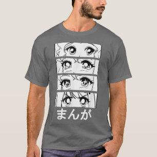 Manga in Japans, manga motif Japan, gezichtsserie T-shirt