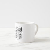 Manga Is My Life Anime Eyes Glitch Art Espresso Kop (Voorkant rechts)