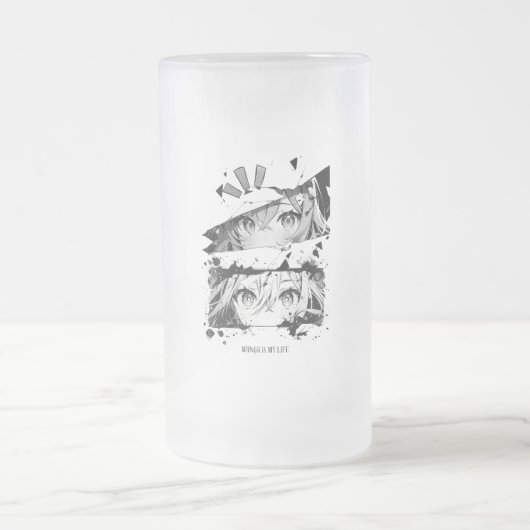 Manga Is My Life Anime Eyes Glitch Art Matglas Bierpul (Center)