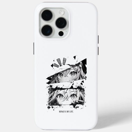 Manga Is My Life Anime Ogen Glitch Kunst Case-Mate iPhone Case (Achterkant)