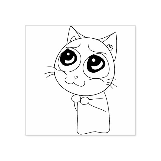 Manga kat kunst stempel (Afrduk)