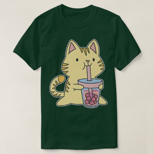 Manga Kitten Kat Kawaii T-shirt (Design voorkant)