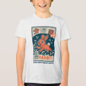 Manga Konijn Tri-Blend Shirt (Voorkant)