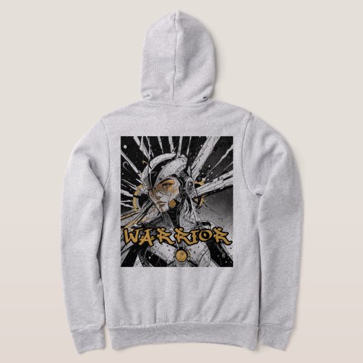 Manga krijger Full Zip Hoodie (Laag Achter)