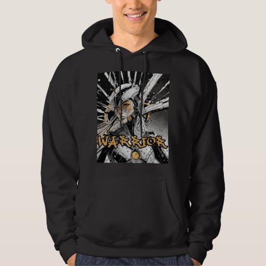 Manga-krijger Hoodie (Voorkant)