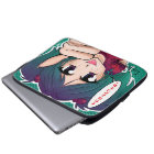 Manga Meisje dat aanmoedigd - Laptop Sleeve