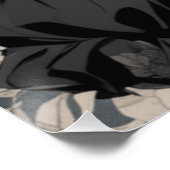  Manga Meisje in LBD - Retro Elegance Anime Perfect Poster (Hoek)