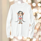 Manga Meisje Kerst Elf Mannen T-shirt