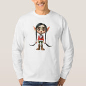 Manga Meisje Kerst Elf Mannen T-shirt (Voorkant)