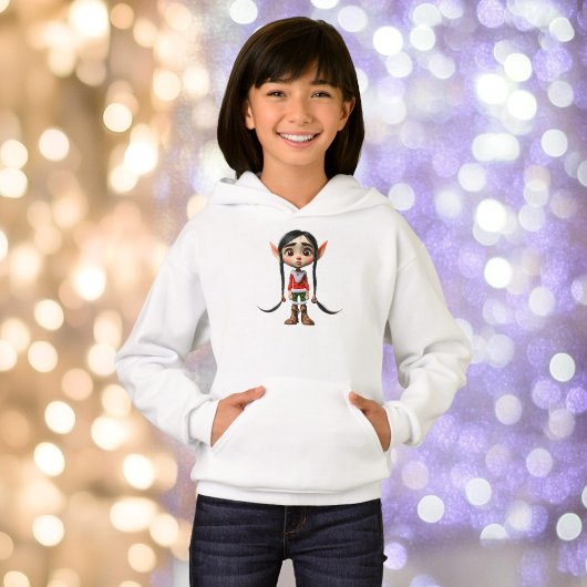Manga Meisje Kerst Elf Meisje Hoodie