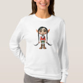 Manga Meisje Kerst Elf Vrouwen T-shirt (Voorkant)