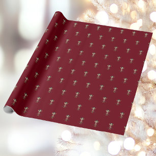 Manga Meisje Kerst Elf Wrapping Paper Cadeaupapier