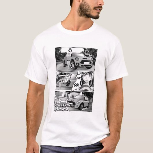 Manga Mini Cooper t-shirt (Voorkant)