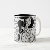 manga-mok tweekleurige koffiemok (Voorkant rechts)