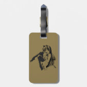 Manga, Neko Catgirl Furry Kawaii Loli Bagagelabel (Achterkant verticaal)