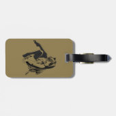 Manga, Neko Catgirl Furry Kawaii Loli Bagagelabel (Achterkant horizontaal)