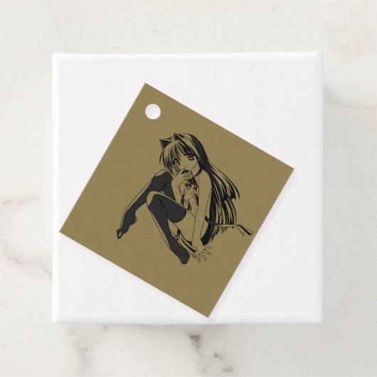 Manga, Neko Catgirl Furry Kawaii Loli Bedankjes Labels (In situ)