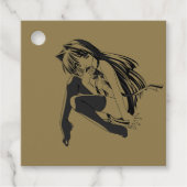 Manga, Neko Catgirl Furry Kawaii Loli Bedankjes Labels (Voorkant)