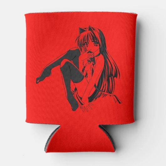 Manga, Neko Catgirl Furry Kawaii Loli Blikjeskoeler (Voorkant)