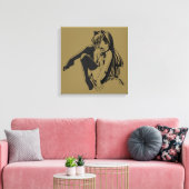 Manga, Neko Catgirl Furry Kawaii Loli Canvas Afdruk (Insitu (Woonkamer))