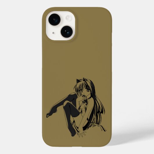 Manga, Neko Catgirl Furry Kawaii Loli Case-Mate iPhone Case (Achterkant)