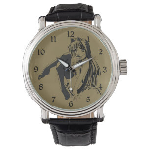 Manga, Neko Catgirl Furry Kawaii Loli Horloge