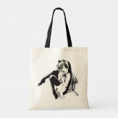 Manga, Neko Catgirl Furry Kawaii Loli Tote Bag (Achterkant)
