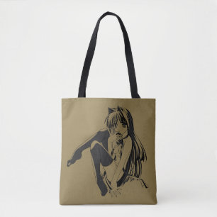Manga, Neko Catgirl Furry Kawaii Loli Tote Bag