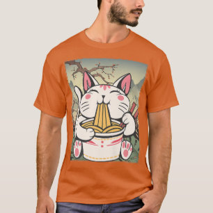 Manga Neko Ramen Cat Lover874 T-shirt